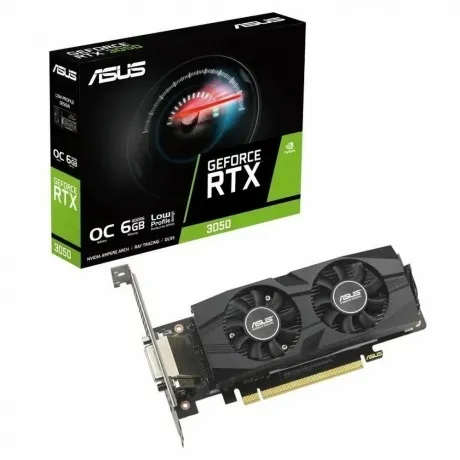 Видеокарта ASUS RTX3050 BRK OC 6GB GDDR6 96bit DVI-D DP HDMI 2FAN LP RTL [RTX3050-O6G-LP-BRK] в Санкт-Петербурге