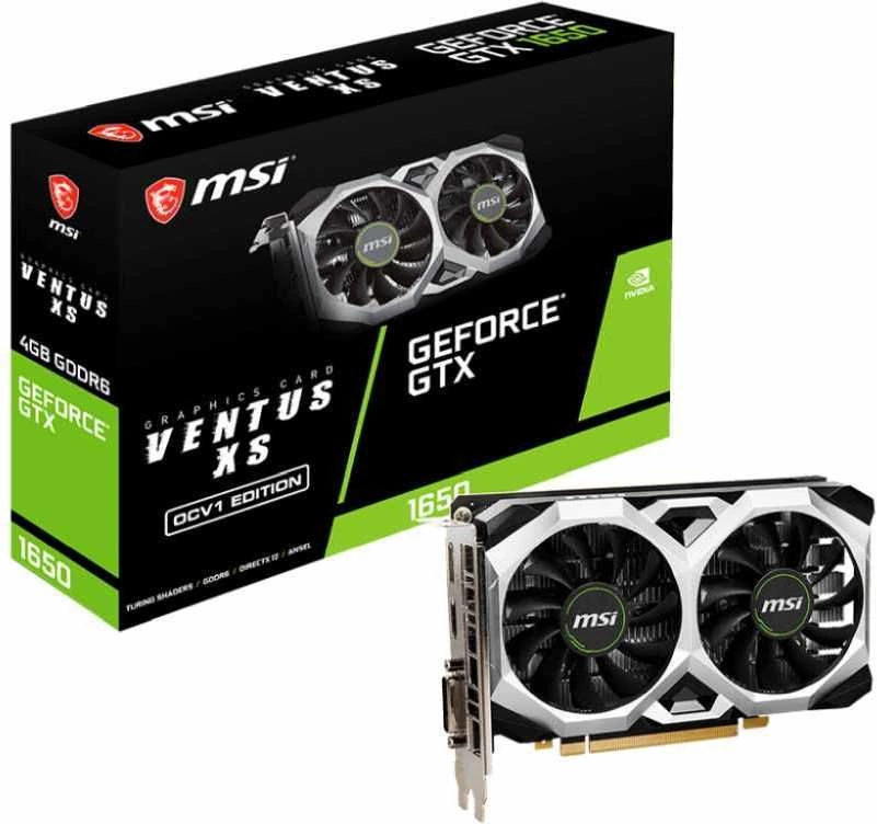 Видеокарта MSI GTX 1650 D6 VENTUS XS OCV1