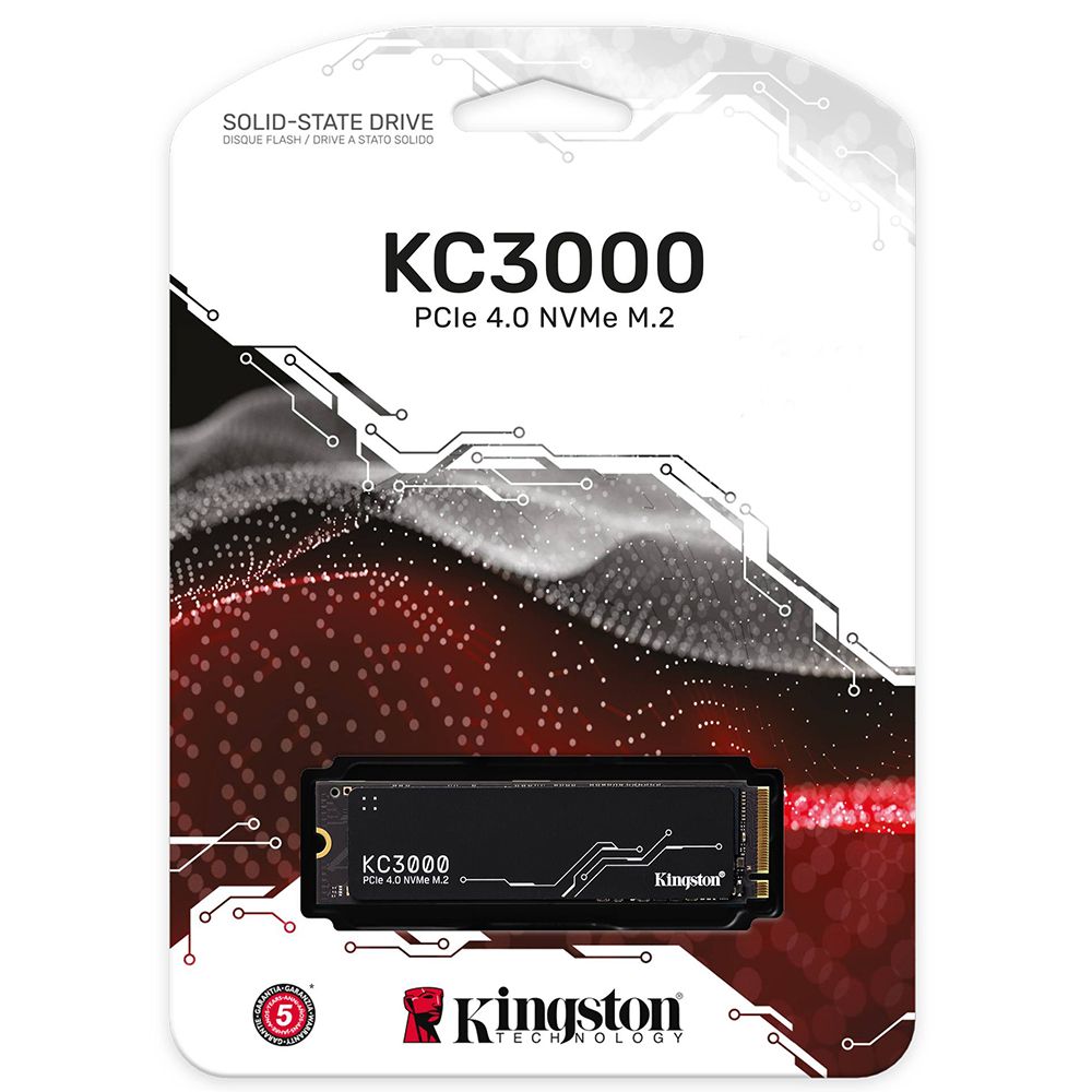 Накопитель SSD Kingston PCI-E 4.0 x4 512Gb SKC3000S/512G KC3000 M.2 2280