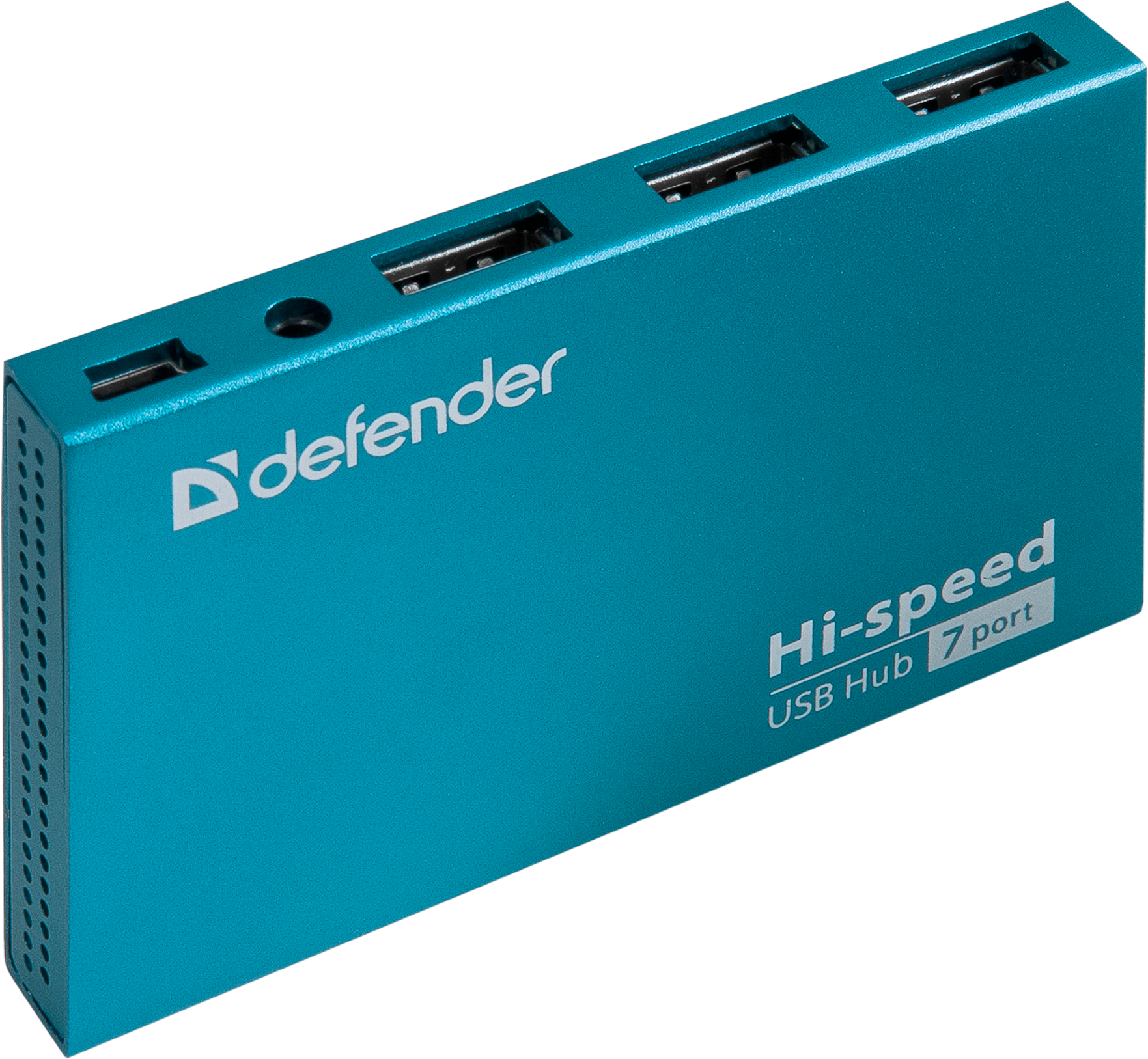 DEFENDER USB (QUADRO) SEPTIMA SLIM USB 2.0, 7 порта, (с адап. 2А)