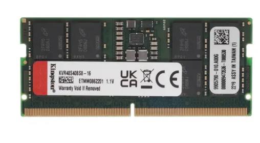 Модуль памяти Kingston 16GB SO-DIMM DDR5, 4800МГц, CL40 SODIMM