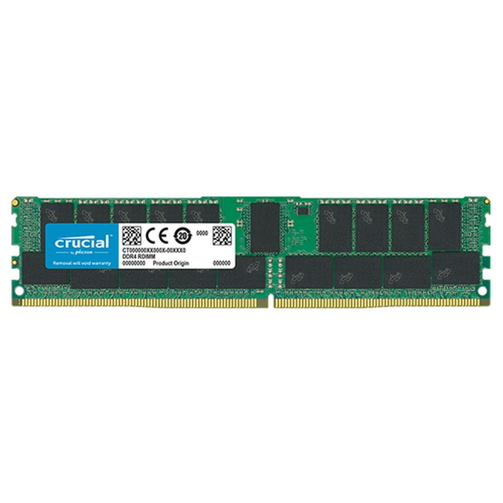 Оперативная память Micron DDR4 RDIMM 64GB 2Rx4 3200 MHz ECC Registered MTA36ASF8G72PZ-3G2 (MTA36ASF8G72PZ-3G2F1)