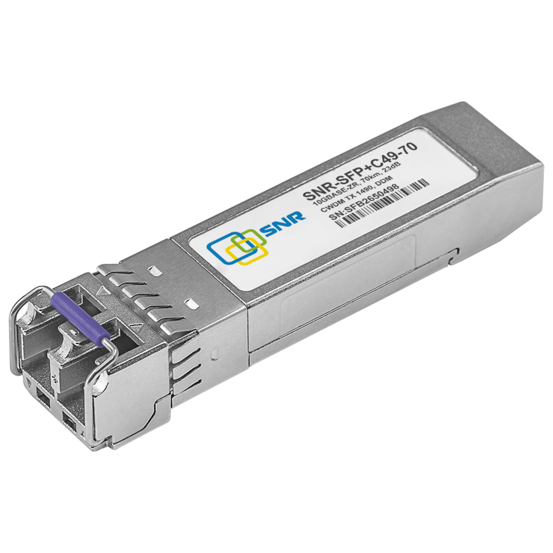 Модуль SFP+ CWDM оптический, дальность до 70км (23dB), 1490нм