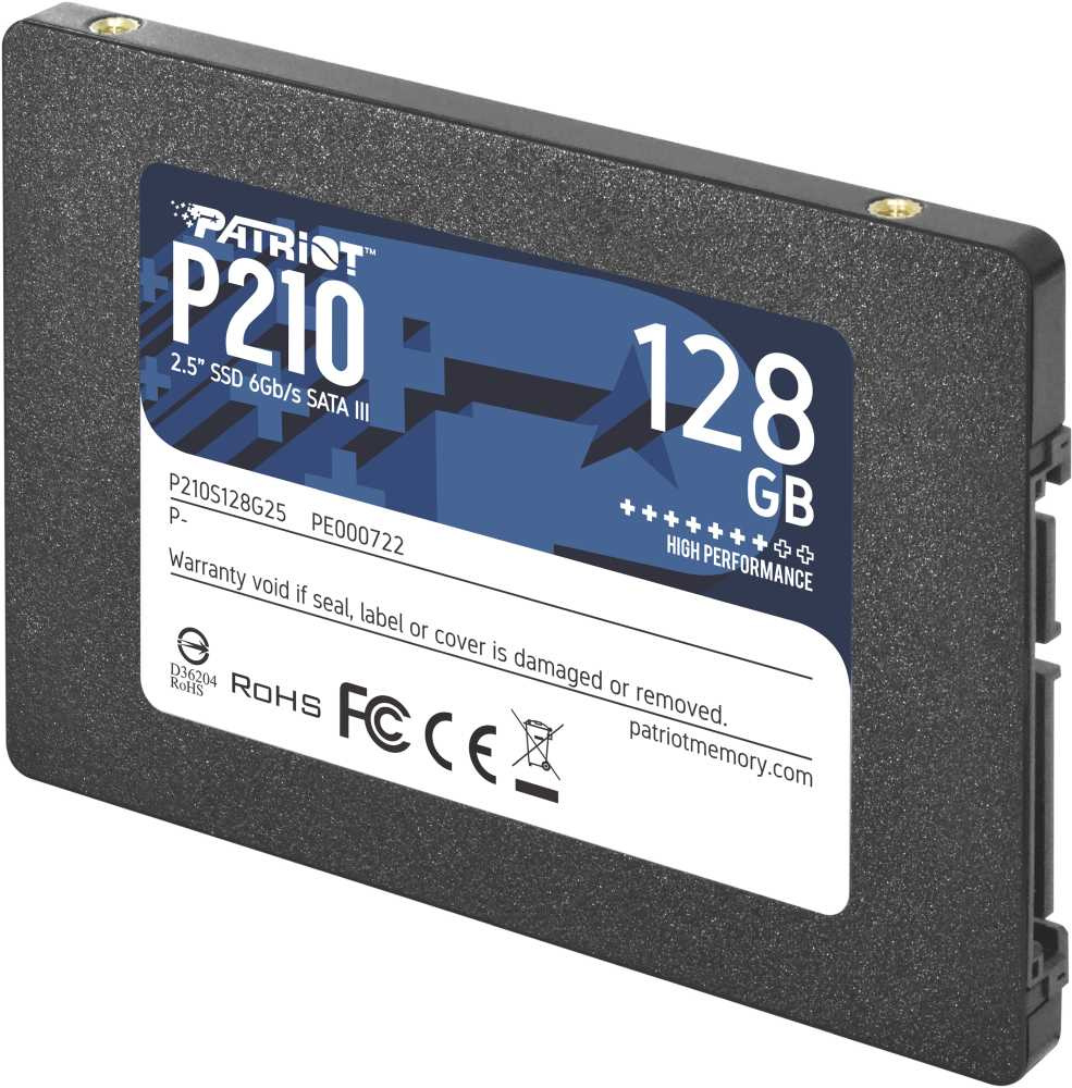 Накопитель SSD Patriot SATA III 128Gb P210S128G25 P210 2.5"