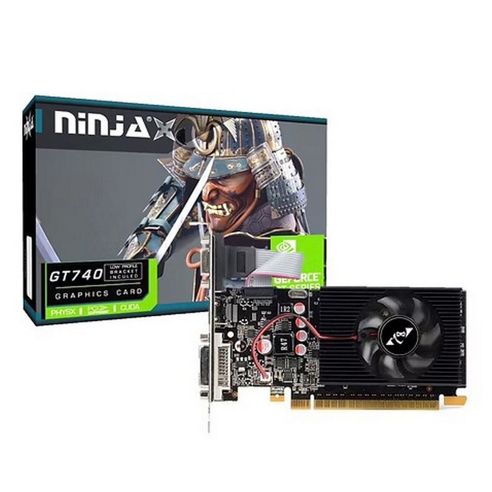 Видеокарта Ninja (Sinotex) GT740 4GB GDDR3 128bit VGA DVI HDMI 2FAN RTL