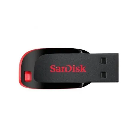 Флешка SanDisk Cruzer Blade 128Gb (SDCZ50-128G-B35) USB2.0 черный/красный в Санкт-Петербурге