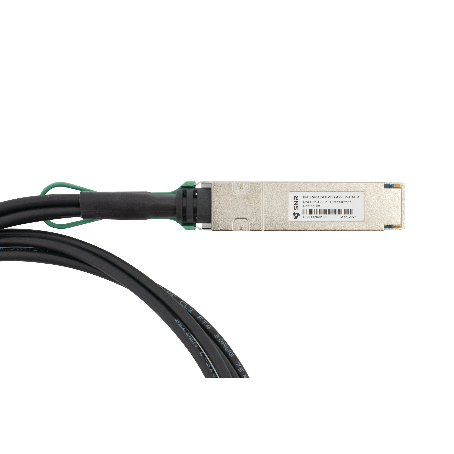 Модуль 40G QSFP-40G->4xSFP+ DAC, дальность до 1м