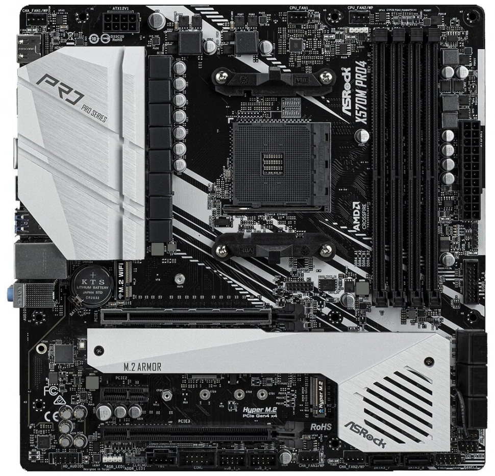Материнская плата Asrock X570M PRO4