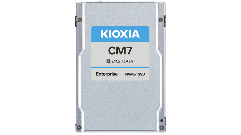 SSD накопитель KIOXIA Enterprise SSD 2,5"(SFF/U.3), CM7-V, 6400GB (6.4TB), NVMe 2.0/PCIe 5.0 1x4, 2x2, R14000/W6750MB/s (S128K), IOPS(R4K) 2450K/550K, MTTF 2,5M, 3DWPD/5Y (Mixed Use), 3D-TLC, 15mm