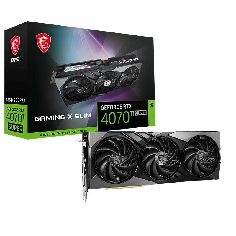 Видеокарта MSI NVIDIA GeForce RTX 4070 TI Super 16G GAMING X SLIM (602-V513-152S)