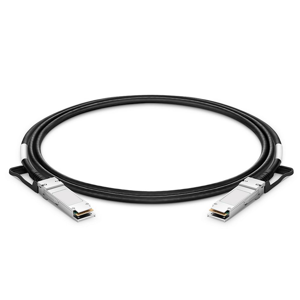 Кабель FiberTrade Кабель прямого подключения FT-QSFP28-CabP-AWG26-1 (100G, QSFP28, AWG26, 1м) (FT-QSFP28-CabP-AWG26-1)