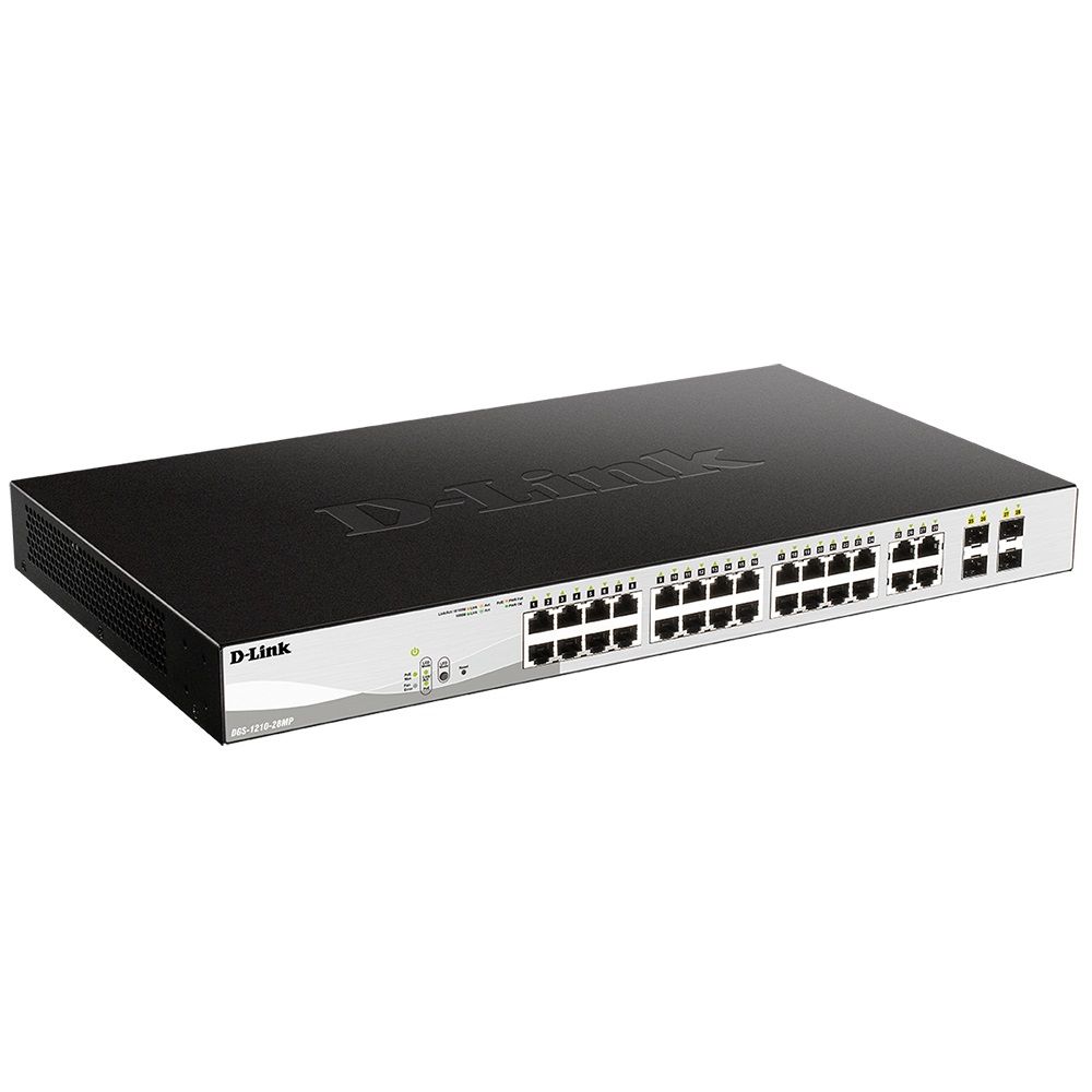 Коммутатор D-Link DGS-1210-28MP/FL1A 24G 24PoE 370W управляемый