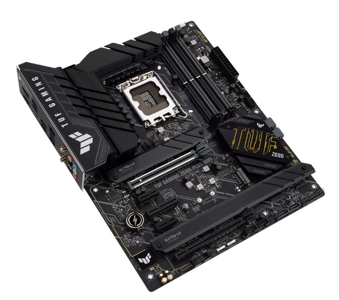 Материнская плата ASUS TUF GAMING Z690-PLUS WIFI, LGA1700, Z690, 4*DDR5, DP+HDMI, CrossFireX, SATA3 + RAID, Audio, Gb LAN, USB 3.2*8, USB 2.0*2, COM*1 header (w/o cable), ATX; 90MB18V0-M0EAY0 (TUF GAMING Z690-PLUS WIFI)