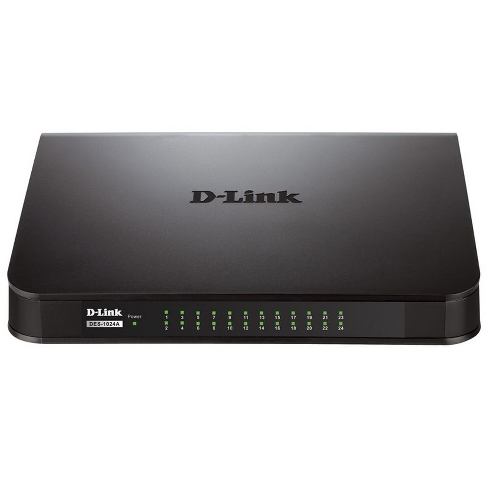 Коммутатор D-Link DES-1024A/E1B 24x100Mb неуправляемый