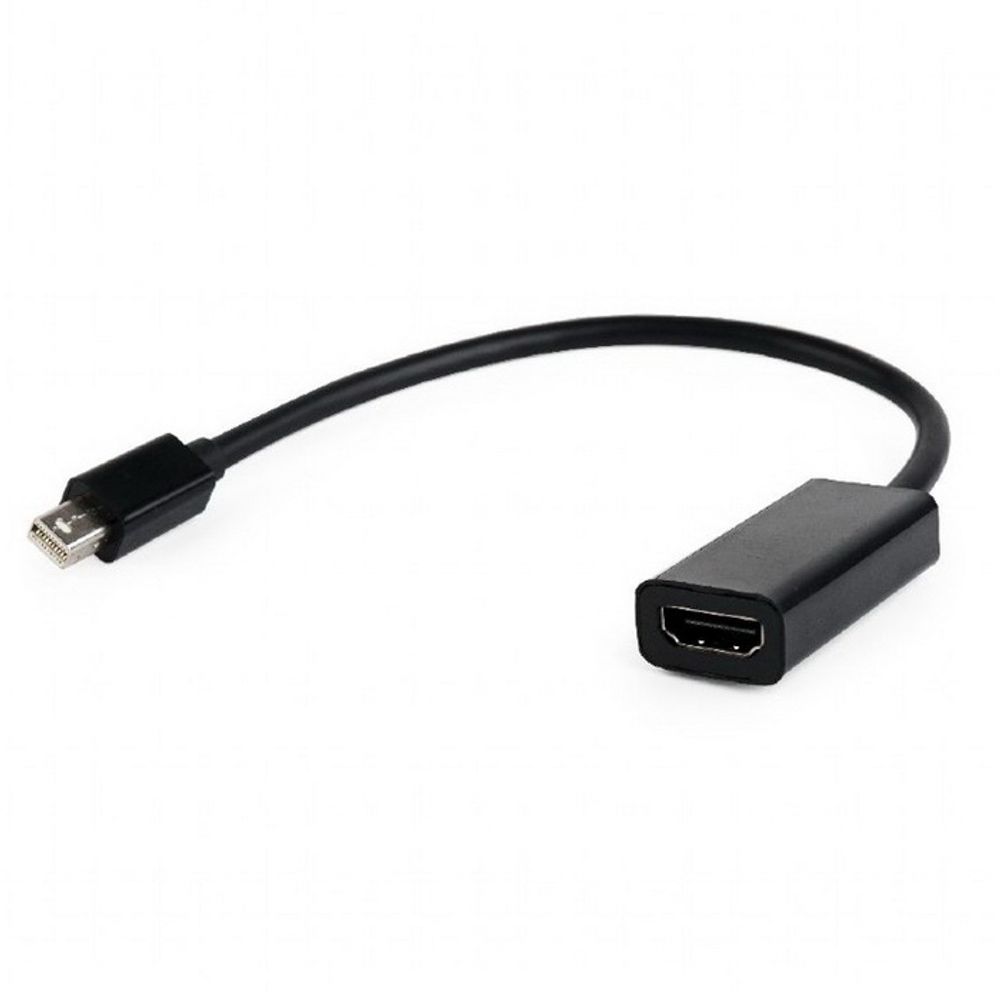 Cablexpert Переходник miniDisplayPort - HDMI, 20M/19F, кабель 15см, черный, пакет (A-mDPM-HDMIF-02)