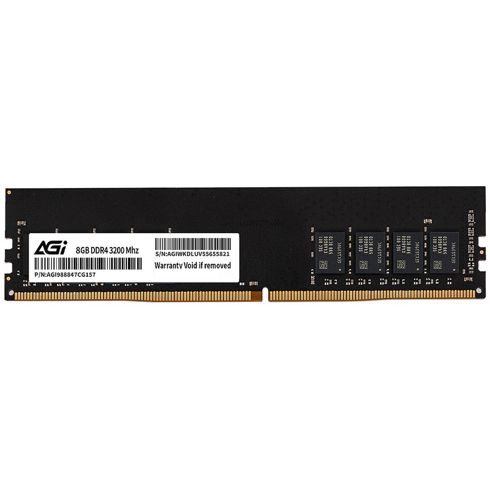 Модуль памяти AGI DDR4 3200MHz 8GB UDIMM RETAIL (No Heat Sink (for UDIMM)) -Single tray