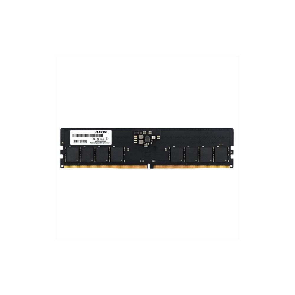 Модуль памяти Afox 16GB DDR5 5200Mhz UDIMM Single Channel Package (1x16GB) PC5-41600, 288- Pin, Non-ECC, Un-Buffered, CL42-42-42-83, 1.1V