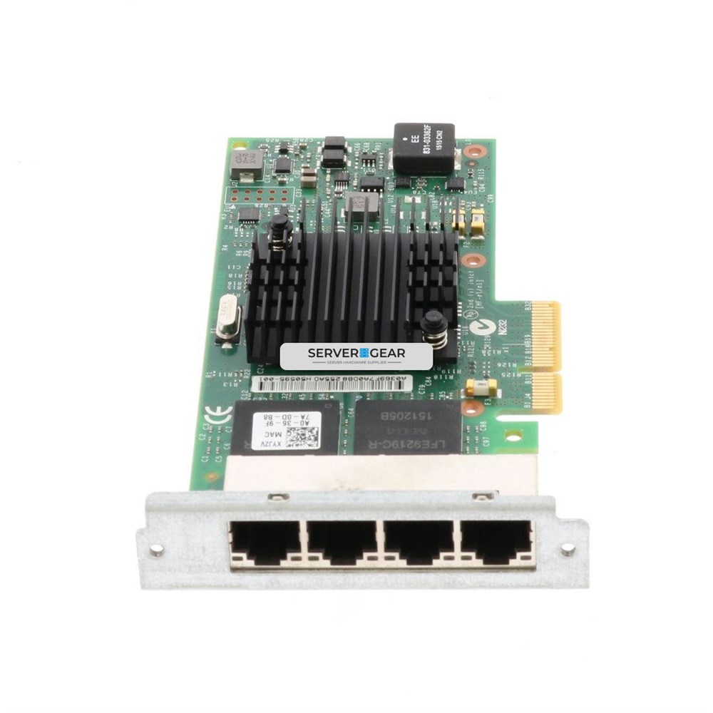 XYJ2V Сетевая карта Intel 1GB 4PORT PCI-E XYJ2V