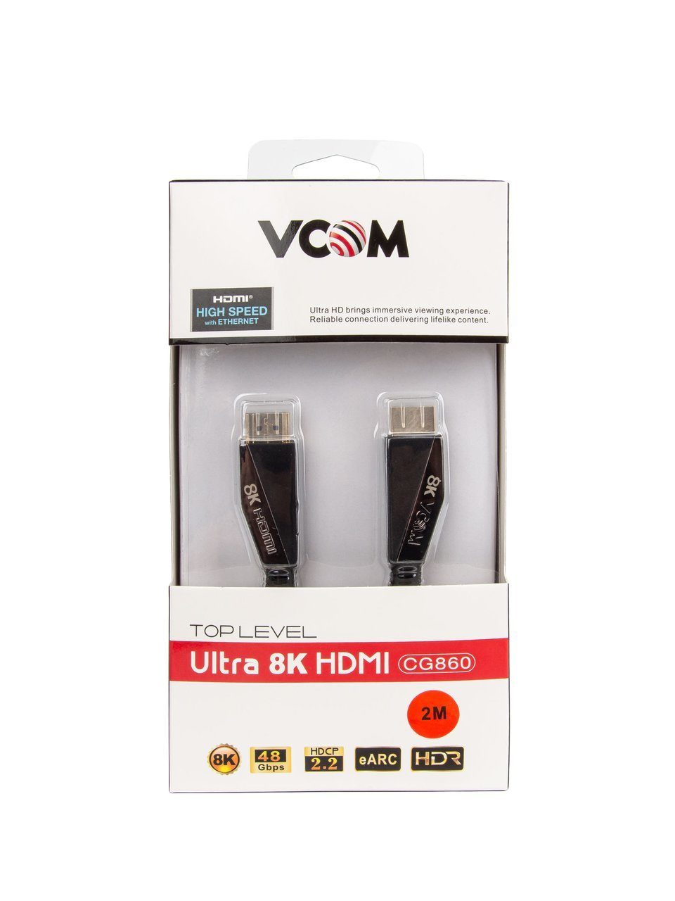 VCOM CG860-2M Кабель HDMI 19M/M,ver. 2.1, 8K@60 Hz 2m VCOM <CG860-2M> [4895182265585]