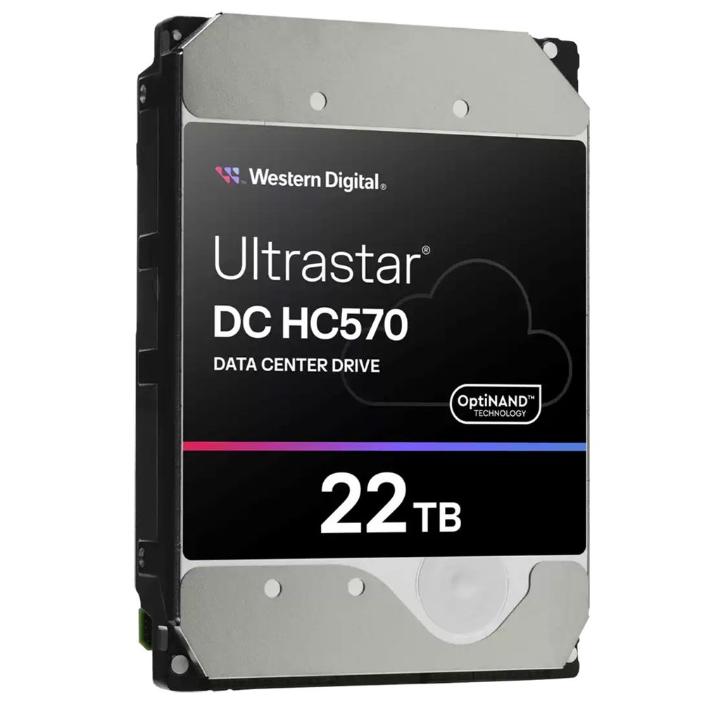 Жесткий диск Western Digital Ultrastar DC HС570 HDD 3.5" SATA 22Tb, 7200rpm, 512MB buffer, 512e (0F48155), 1 year (WUH722222ALE6L4)