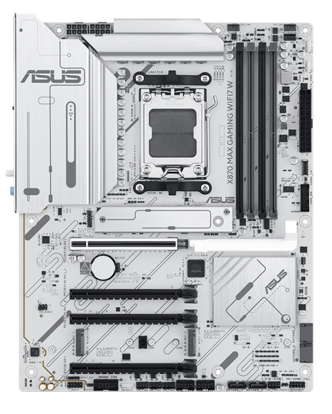 Материнская плата Asus X870 MAX GAMING WIFI7 W SocketAM5 AMD X870 4xDDR5 ATX AC`97 8ch(7.1) 2.5Gg RAID+HDMI