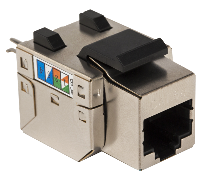 Модуль Keystone RJ45, Cat.5E, STP, 90 градусов, белый (TWT-OK45STP/5E-WH)