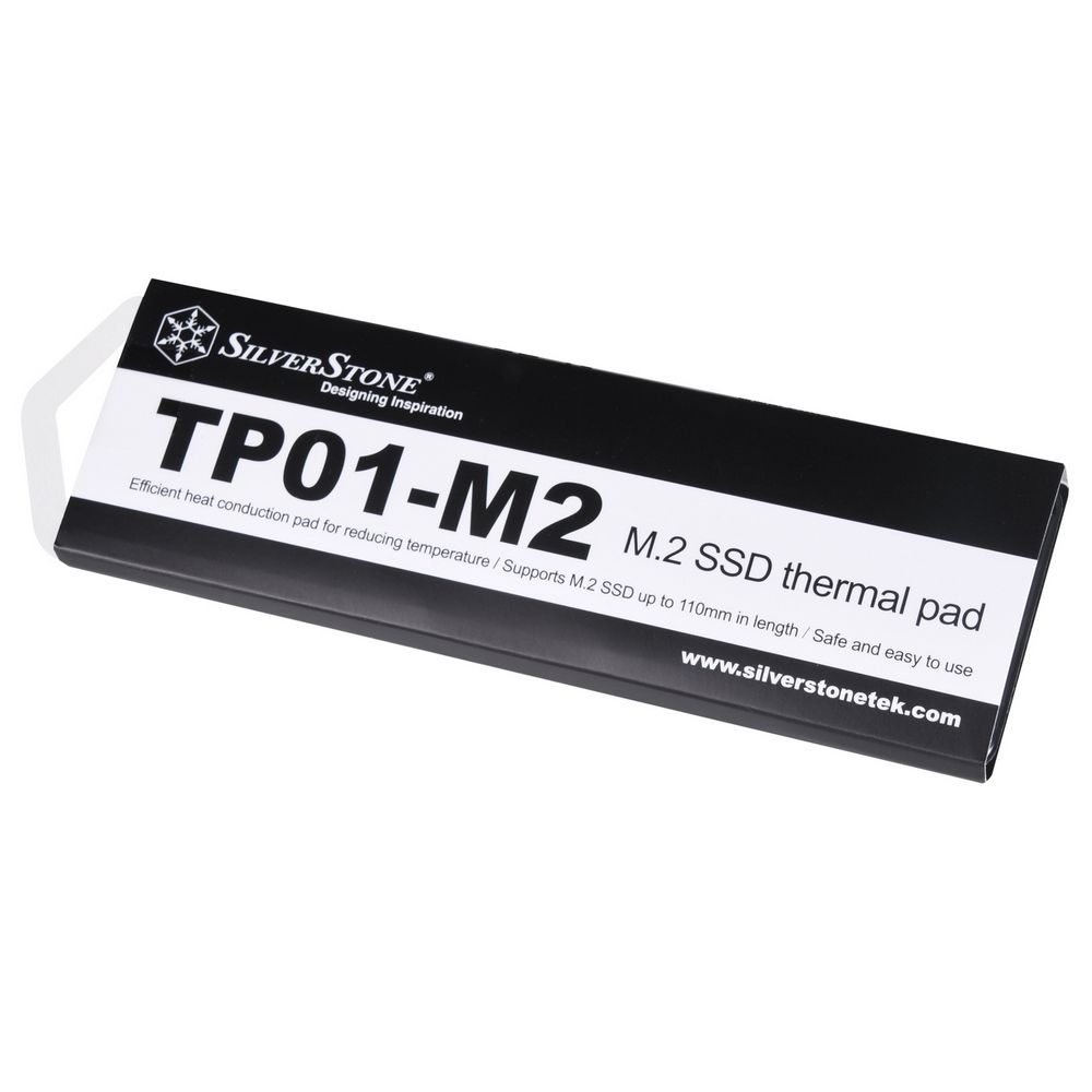 Аксессуары Silverstone G560TP01M200010 Термопрокладка Efficient heat conduction pad for reducing temperature,Supports M.2 SSD up to 110mm in length,Safe and easy to use