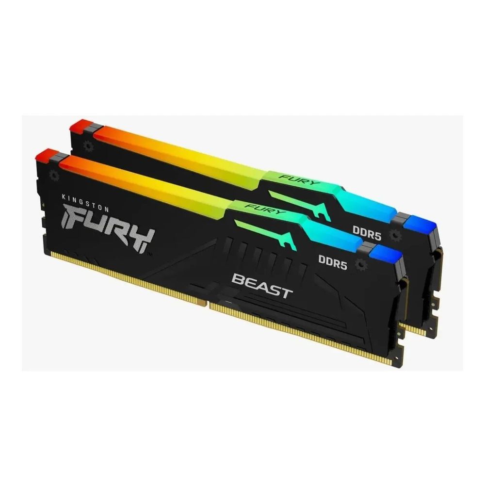 Комплект модулей памяти Kingston FURY Beast KF556C40BBAK2-64 DDR5 64GB (Kit 2x32GB) 5600MHz