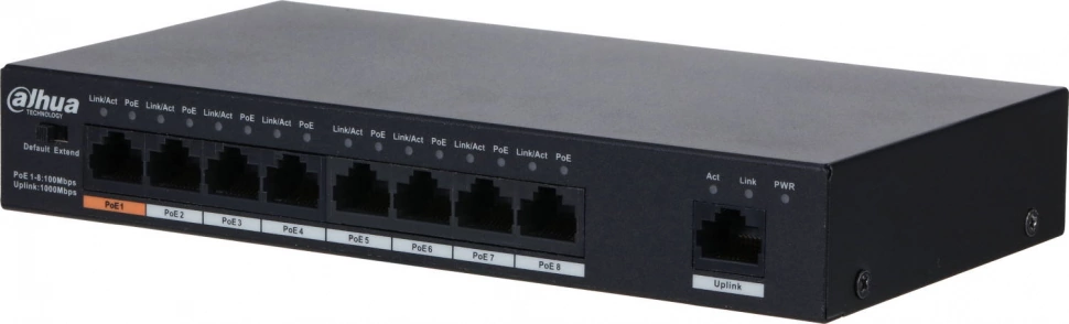 Коммутатор Dahua DH-PFS3009-8ET1GT-96