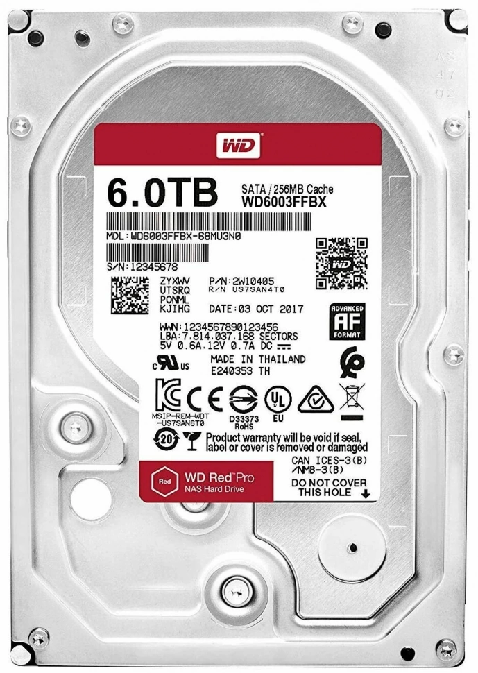 Жёсткий диск Western Digital 6 Tb (WD6005FFBX)