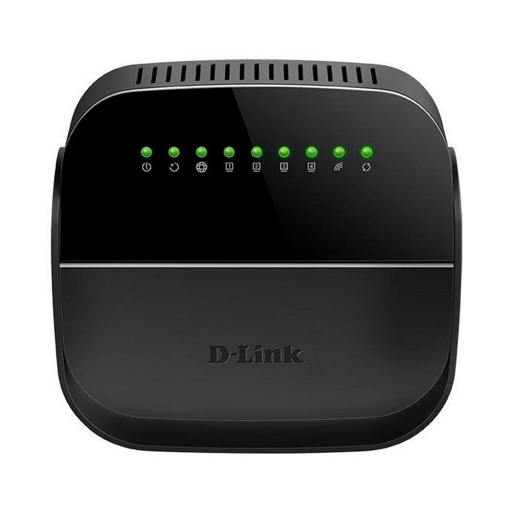 Роутер беспроводной D-Link DSL-2640U/R1A N150 ADSL2+/VDSL2 черный