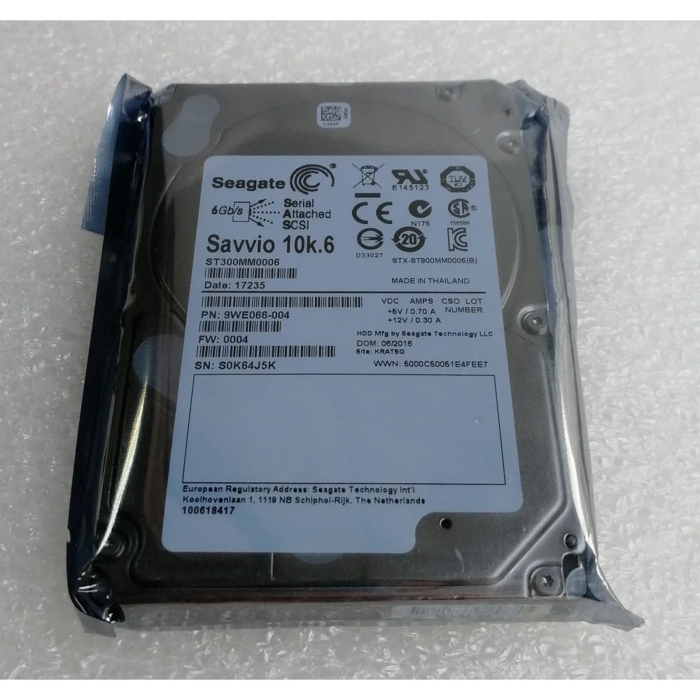 Жесткий диск Seagate ST300MM0006 серверный Savvio 300 ГБ 10K 6G SAS SFF 2.5 DP