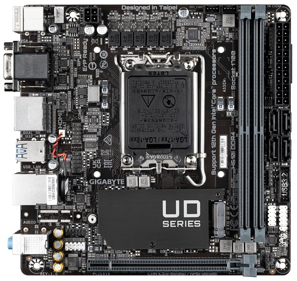 Материнская плата Gigabyte LGA 1700 (H610I DDR4)