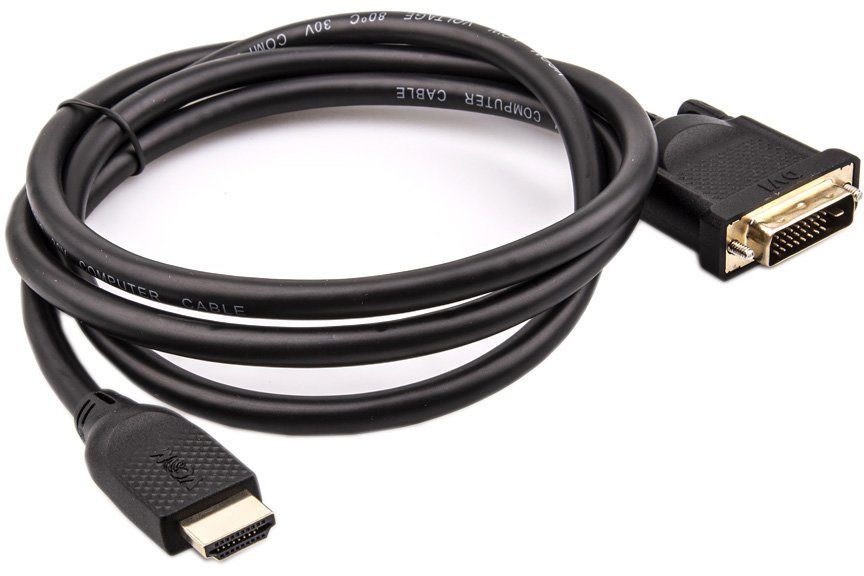 VCOM CG484G-1.5M Кабель HDMI AM/DVI(24+1)M, 1.5м, CU, 1080P@60Hz, VCOM <CG484G-1.5M>