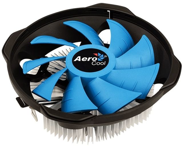 Устройство охлаждения(кулер) Aerocool BAS AUG Soc-FM2+/AM2+/AM3+/AM4/1150/1151/1155 4-pin 15-26dB Al+Cu 125W 361gr Ret