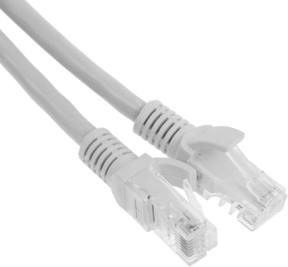 Патч-корд PP6U-3M 10000G UTP 4 пары cat6 CCA molded 3м серый RJ-45 (m)-RJ-45 (m)
