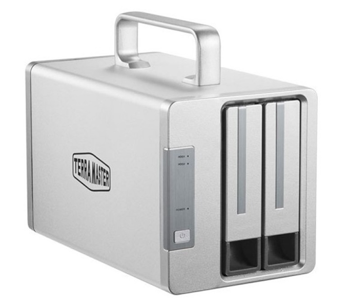 Система хранения данных TerraMaster Direct Attached Storage (DAS) w/o HDD2Bay Thunderbolt 3 RAID 0/1/JBOD/SINGLE (D2-Thunderbolt3)