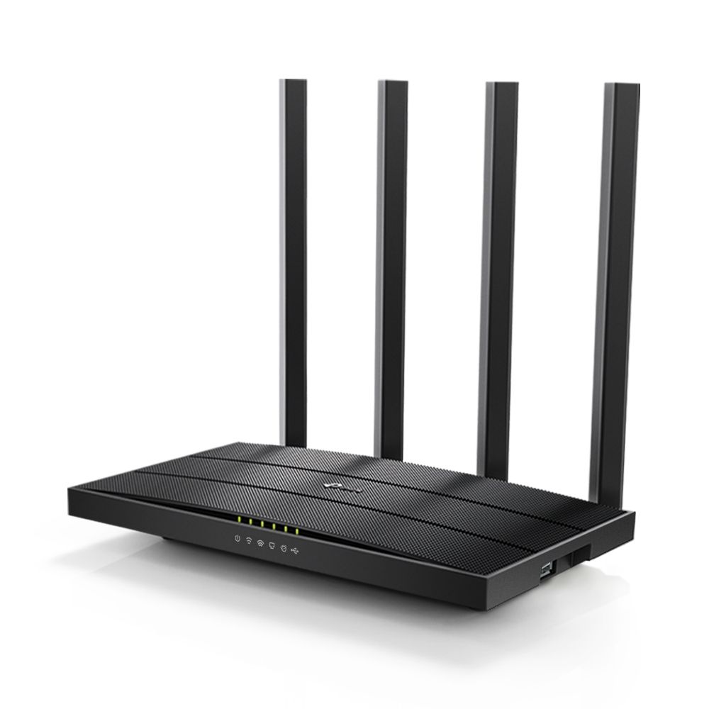 Роутер беспроводной TP-Link Archer C6U AC1200 10/100/1000BASE-TX черный