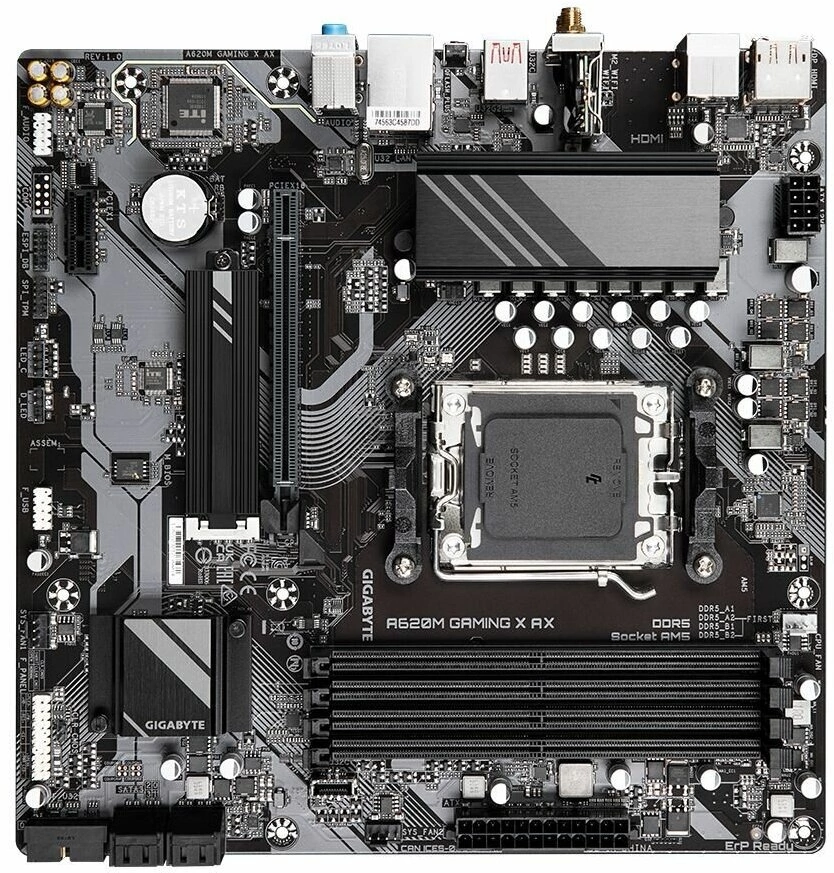 Материнская плата Gigabyte A620M GAMING X AX