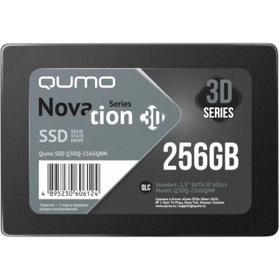 SSD диск Qumo Novation 3D 256Gb Q3DQ-256GQNN