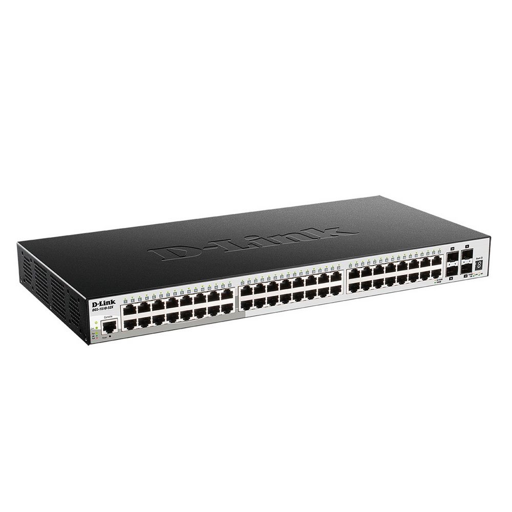 Коммутатор D-Link DGS-1510-52X/A2A 48G 4SFP+ настраиваемый