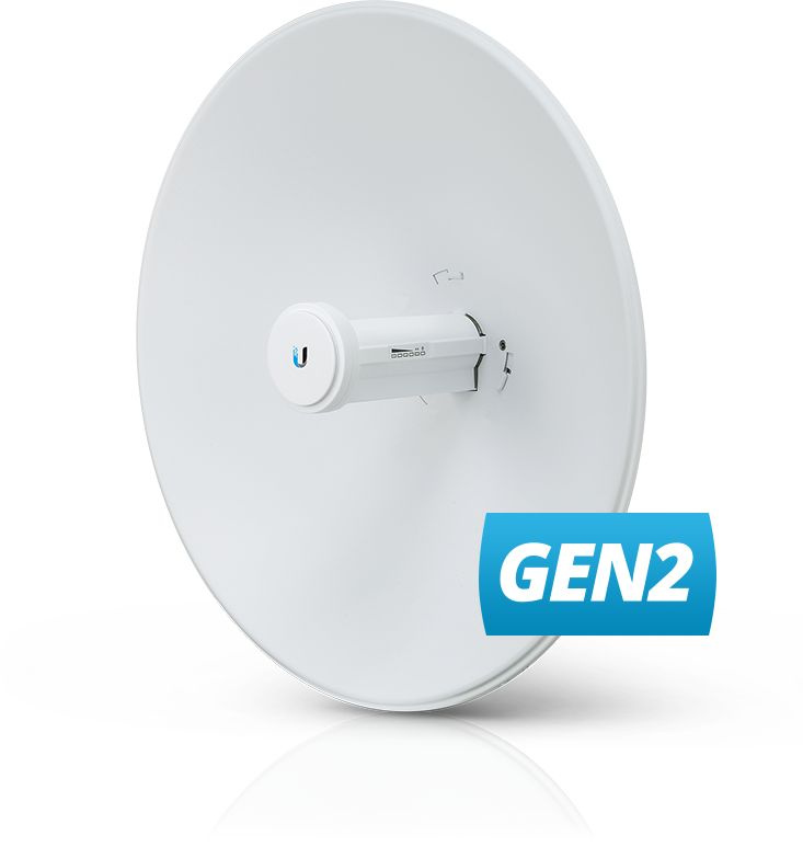 Точка доступа Ubiquiti PowerBeam ac PBE-5AC-GEN2 10/100/1000BASE-TX белый
