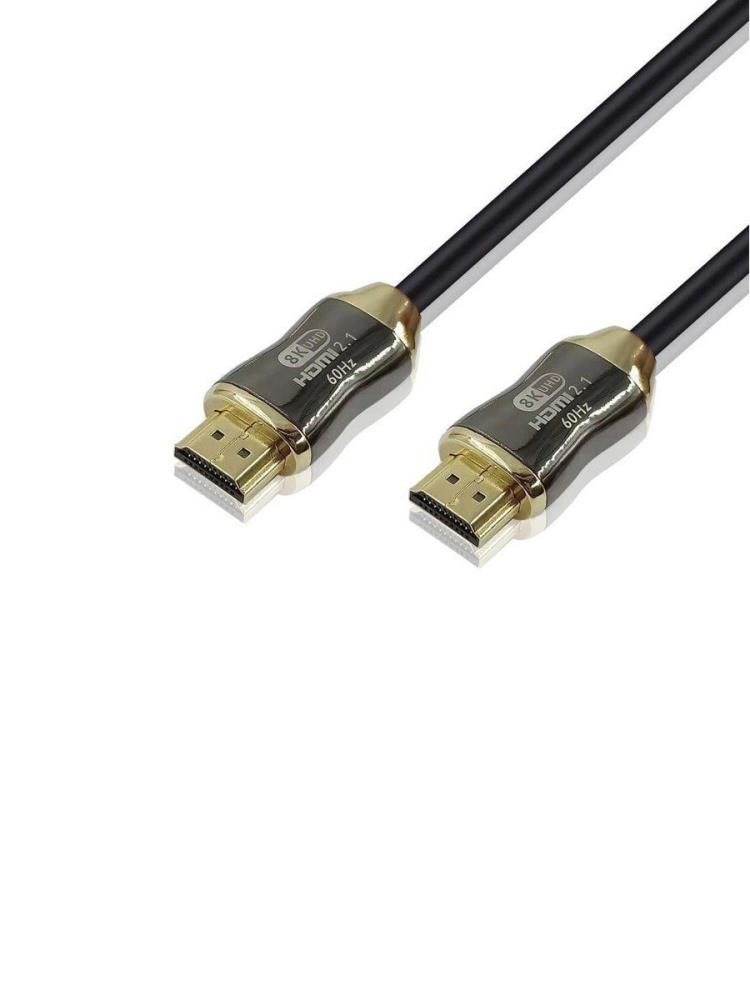 Telecom Кабель HDMI 19M/M,ver. 2.1, 8K@60 Hz 2m метал разъемы, нейлоновая оплетка Telecom <TCG300-2M>[6937510844081]