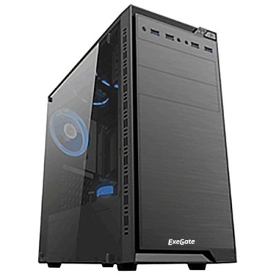 Корпус Exegate QA-412U Black без БП