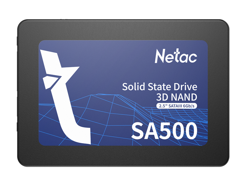 Ssd накопитель Netac SSD SA500 2.5 SATAIII 3D NAND 120GB, R/W up to 500/400MB/s, 3y wty (NT01SA500-120-S3X)