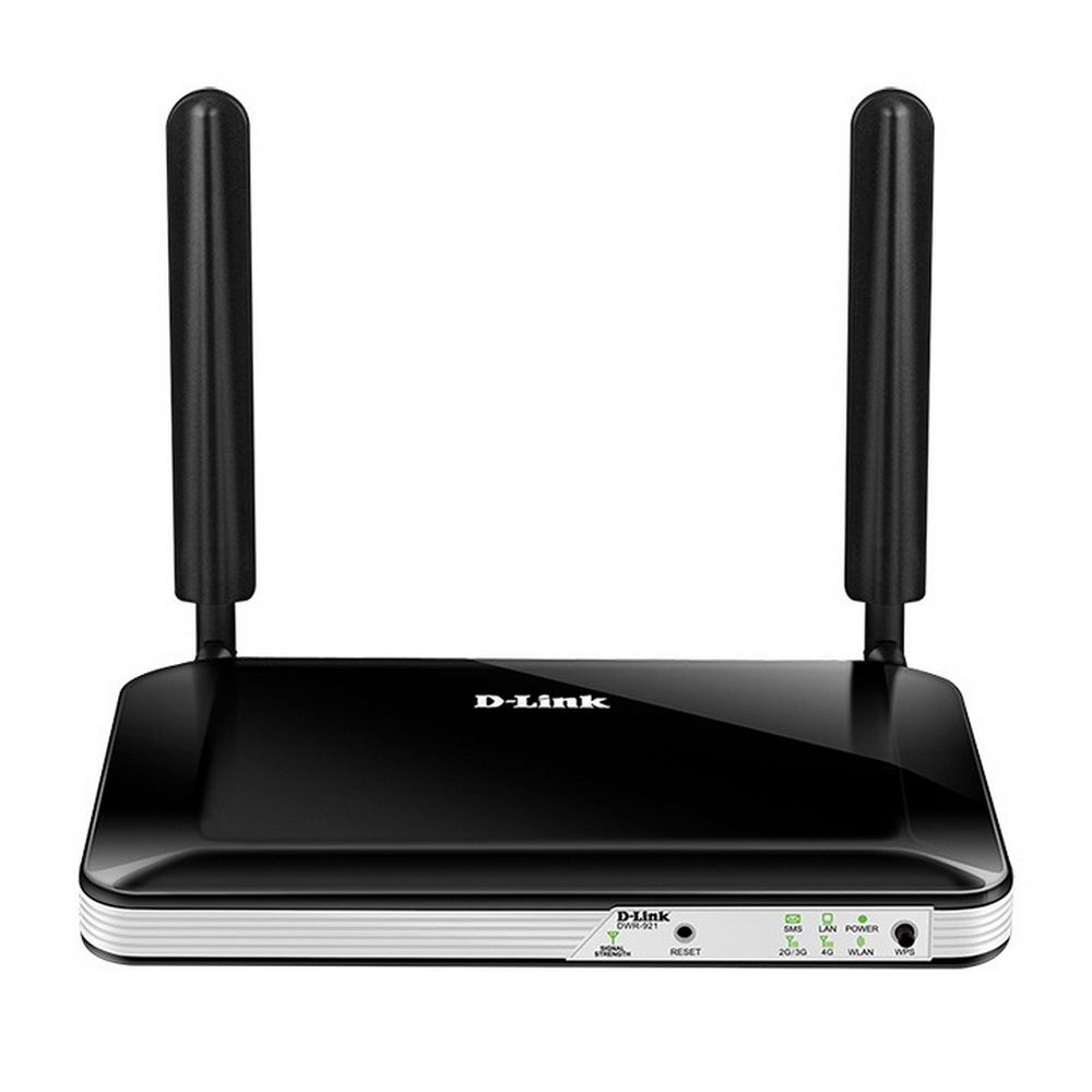 DWR-921/R3GR4HD Wireless N300 LTE Router with 1 USIM/SIM Slot, 1 10/100Base-TX WAN port, 4 10/100Base-TX LAN ports.
