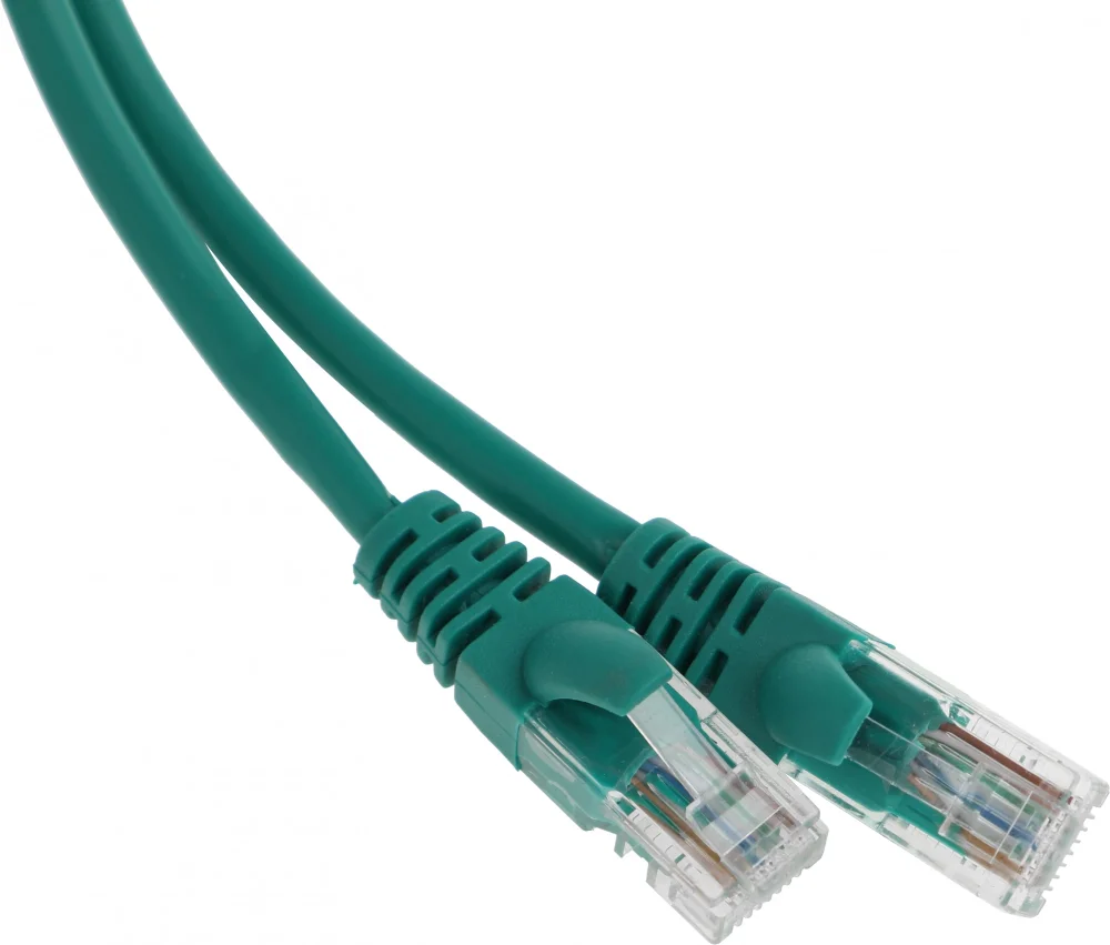 Патч-корд PP12-5M/G 1000G UTP 4 пары cat5E CCA molded 5м зеленый RJ-45 (m)-RJ-45 (m)
