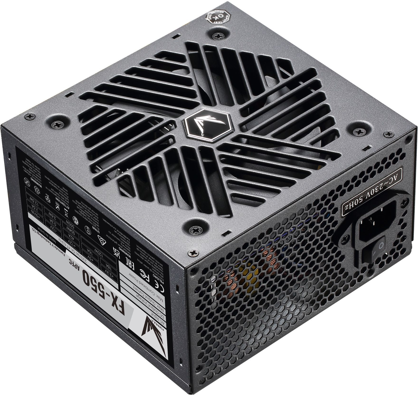 Блок питания Formula ATX 550W FX-550 (24+4+4pin) APFC 120mm fan 3xSATA RTL