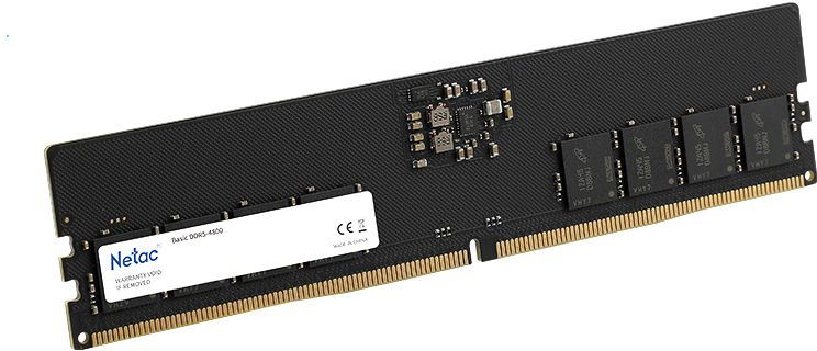 Оперативная память Netac Basic DIMM 16GB DDR5-5600 (PC5-44800) C46 46-45-45-90 1,1V Memory module (NTBSD5P56SP-16)