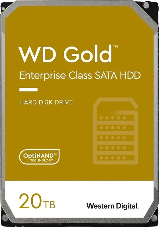 Жёсткий диск Western Digital Gold 20Tb (WD202KRYZ)